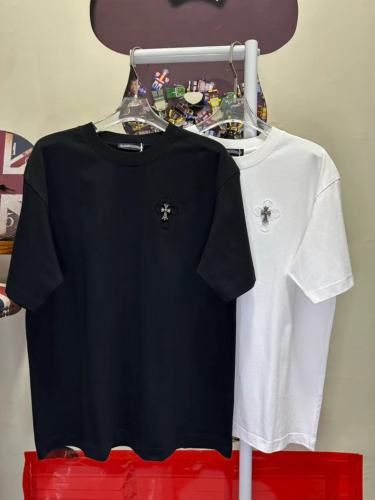 L 26951# Come Hearts ( ） ： 🪡 + 🪡 ：Black White SIZE：S-XXL